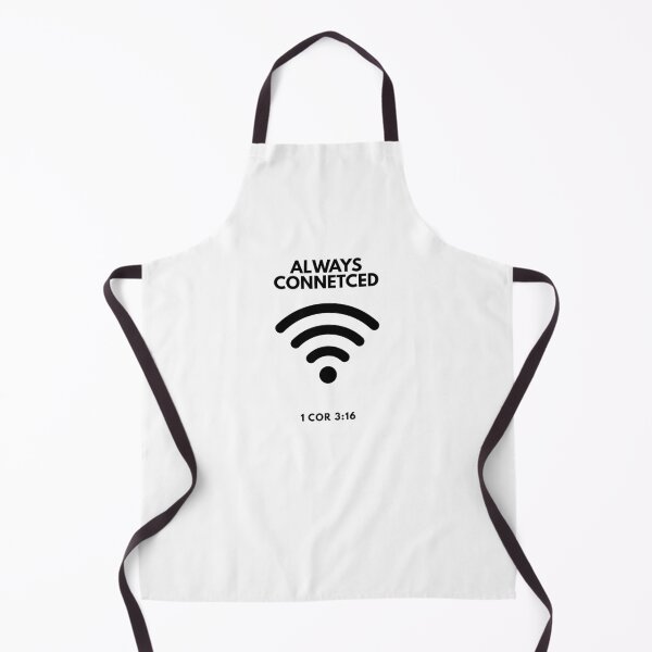 Item preview, Always Connected Wi-Fi Signal Bible Verse 1 Corinthians 3:16 Christian - black designed and sold by Faith Level Up.