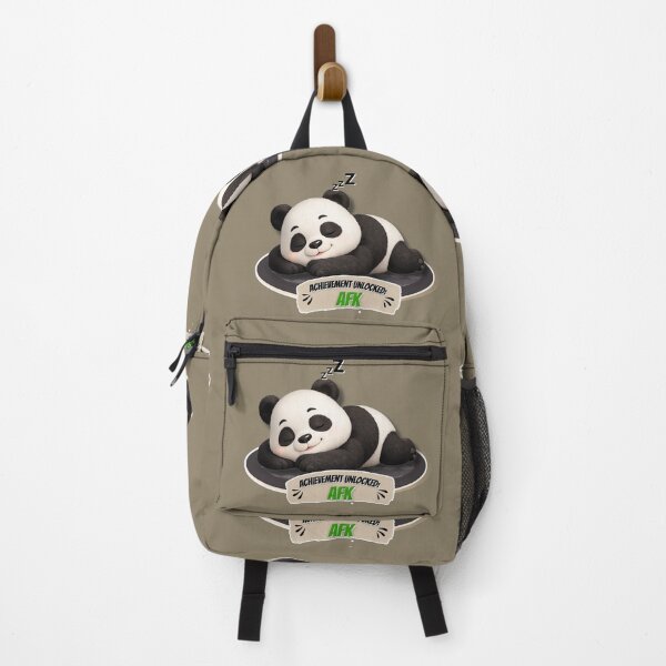 Item preview, Achievement Unlocked AFK Sleeping Panda Sticker designed and sold by EnginerdStudio.
