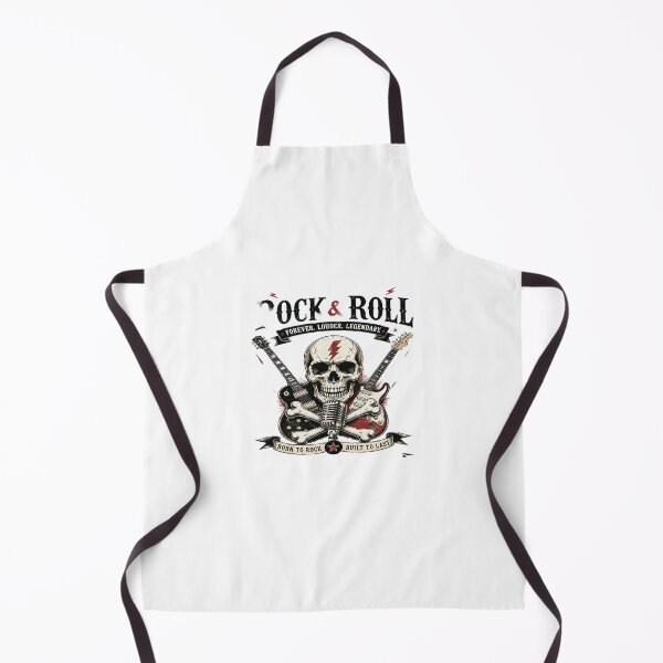 Item preview, Born to Rock – Skull, Guitars & Vintage Rock 'n' Roll Emblem designed and sold by Artisan Finds Online.