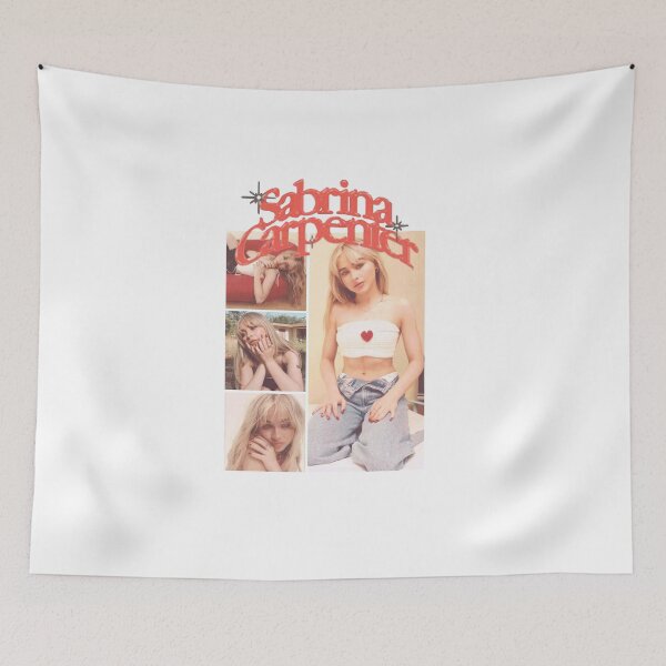 Item preview, Sabrina Carpenter Red Heart Crochet Top Collage designed and sold by Lenschoolmann.