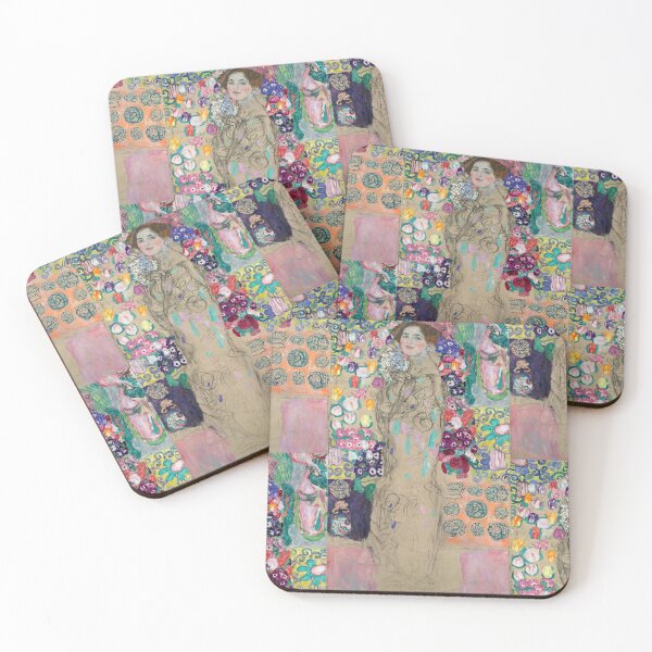 Item preview, Lady Portrait With Floral Pastel Background designed and sold by artofuniverse.