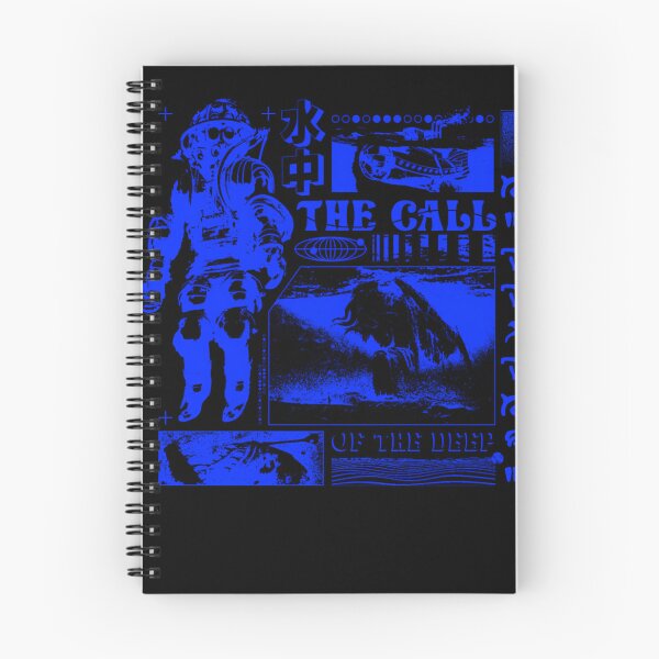 Item preview, Electric Blue Cyberpunk Collage of Deep Sea Horrors designed and sold by ali shope.