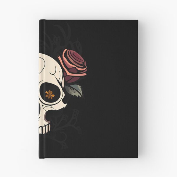 Item preview, Stylized Cartoon Gothic Skull with Red Roses and Star designed and sold by ali shope.