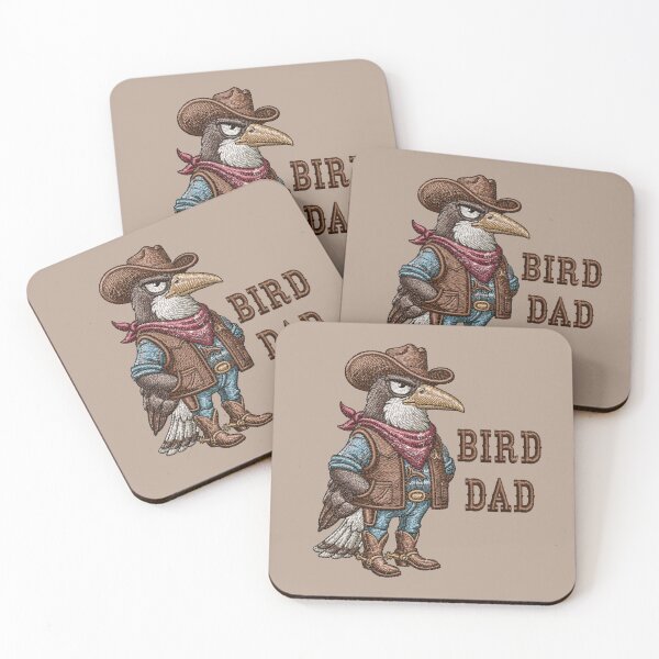 Item preview, Cowboy Bird Dad Embroidered Eagle Design designed and sold by MegaNovaArt.
