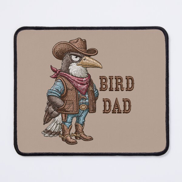 Item preview, Cowboy Bird Dad Embroidered Eagle Design designed and sold by MegaNovaArt.