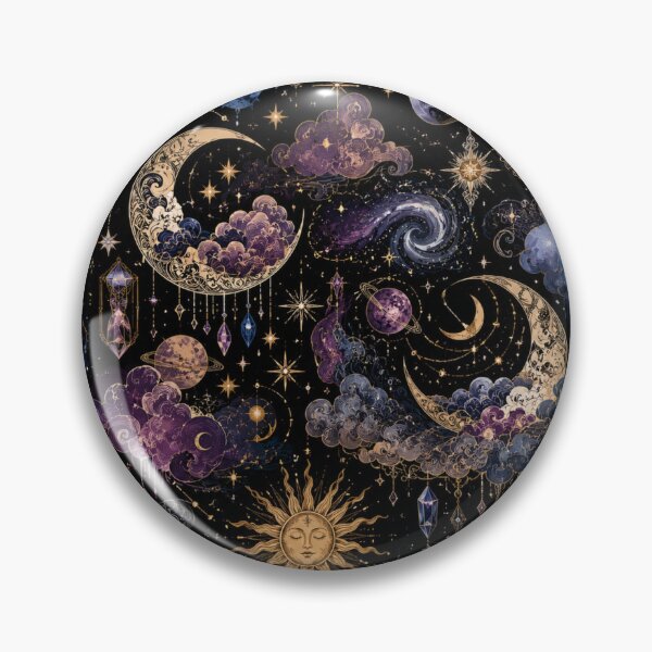 Item preview, Celestial Moon and Galaxy Pattern designed and sold by Thor-stone.