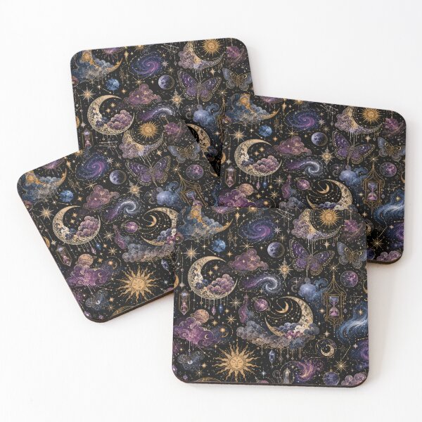 Item preview, Celestial Moon and Galaxy Pattern designed and sold by Thor-stone.