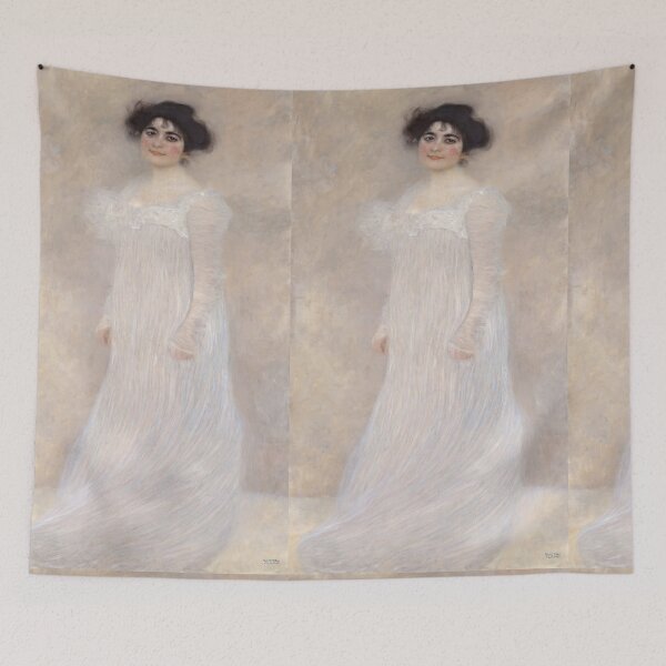 Item preview, Elegant Lady in White Flowing Gown designed and sold by artofuniverse.