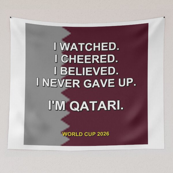 Item preview, I'm Qatari. World Cup 2026 National Fan Design designed and sold by ariksworld.