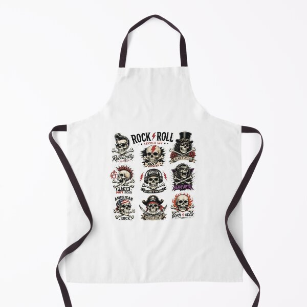 Item preview, Rock & Roll Skull Sticker Collection – Vintage Rebel Graphic Set designed and sold by Artisan Finds Online.