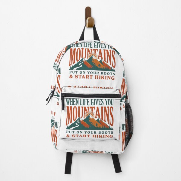 Item preview, When Life Gives You Mountains Retro Hiking & Outdoors Quote designed and sold by Gabe1983.