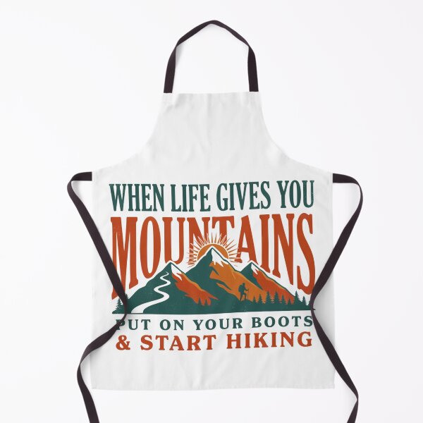 Item preview, When Life Gives You Mountains Retro Hiking & Outdoors Quote designed and sold by Gabe1983.