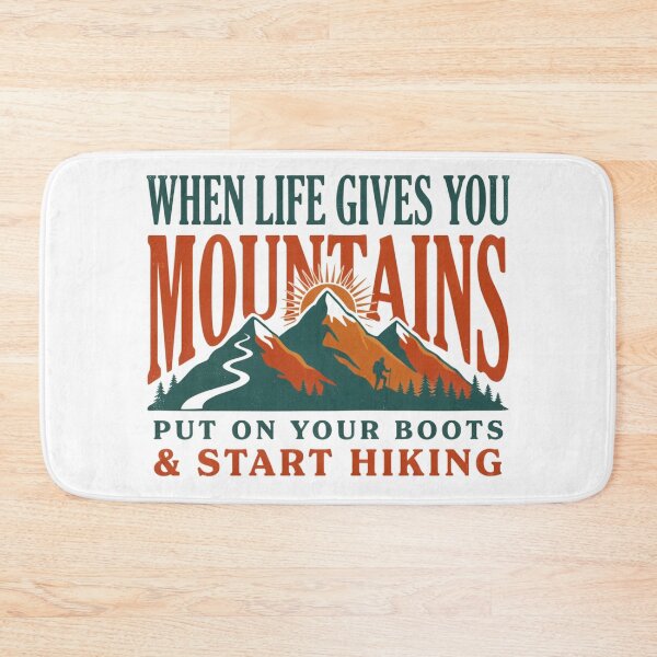 Item preview, When Life Gives You Mountains Retro Hiking & Outdoors Quote designed and sold by GabeMountainArt.