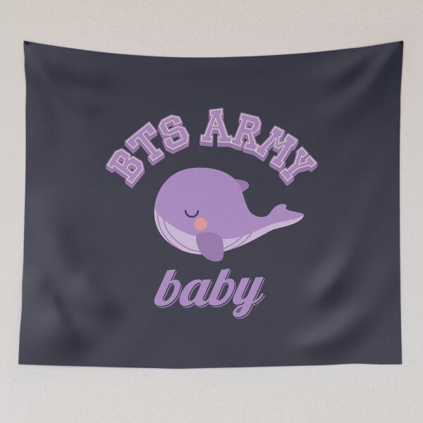 Item preview, BTS army baby purple whale designed and sold by Morcawork.