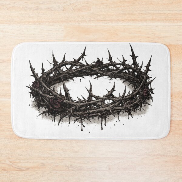 Item preview, Crown Of Thorns Dark Gothic Blood Tattoo Style Design designed and sold by irfanshikh.