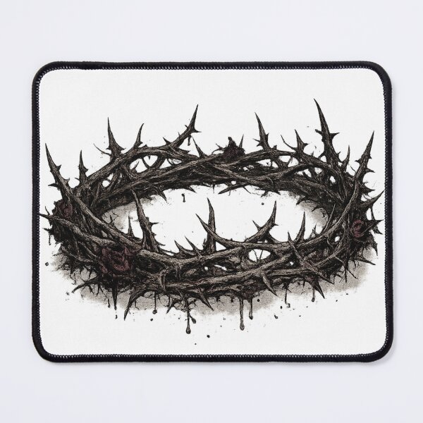 Item preview, Crown Of Thorns Dark Gothic Blood Tattoo Style Design designed and sold by irfanshikh.