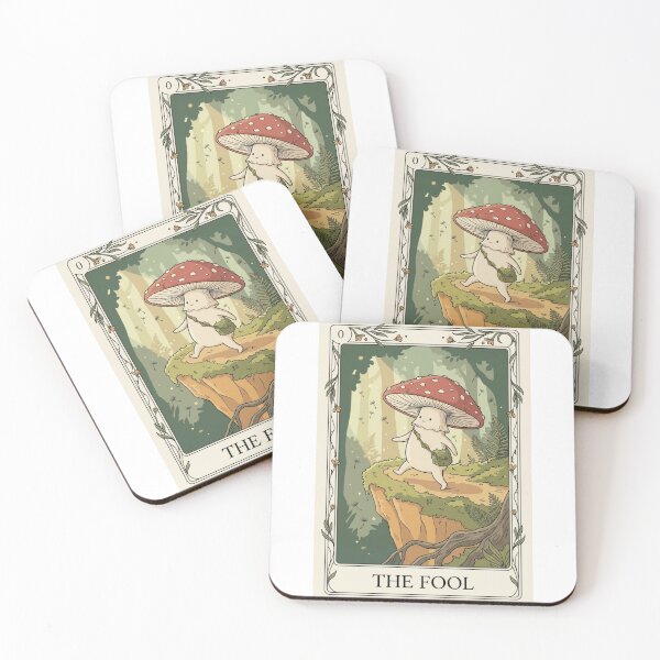 Item preview, Mushroom Fool Tarot Card Mycelium Art designed and sold by SMARTKIT  DESIGNAGENCY.