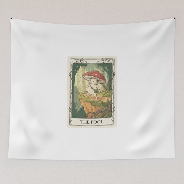 Item preview, Mushroom Fool Tarot Card Mycelium Art designed and sold by SMARTKIT  DESIGNAGENCY.