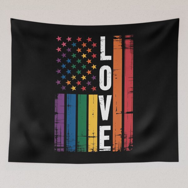 Item preview, Gay Pride LGBT Rainbow Flag Gay Love designed and sold by SapfireStuArt.