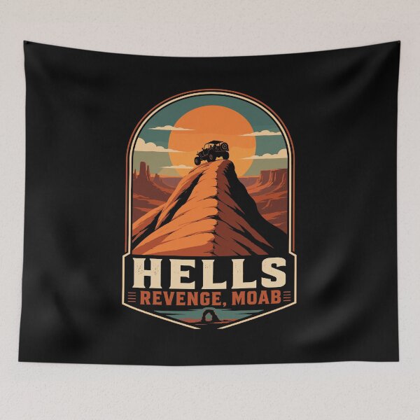 Item preview, Hell's Revenge Moab Utah Slickrock 4x4 Trail designed and sold by JasKei-Designs.