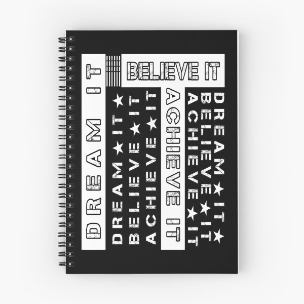 Item preview, Motivational Quote Black and White DREAM IT, BELIEVE IT, ACHIEVE IT! designed and sold by Giulivo Store Graphic.
