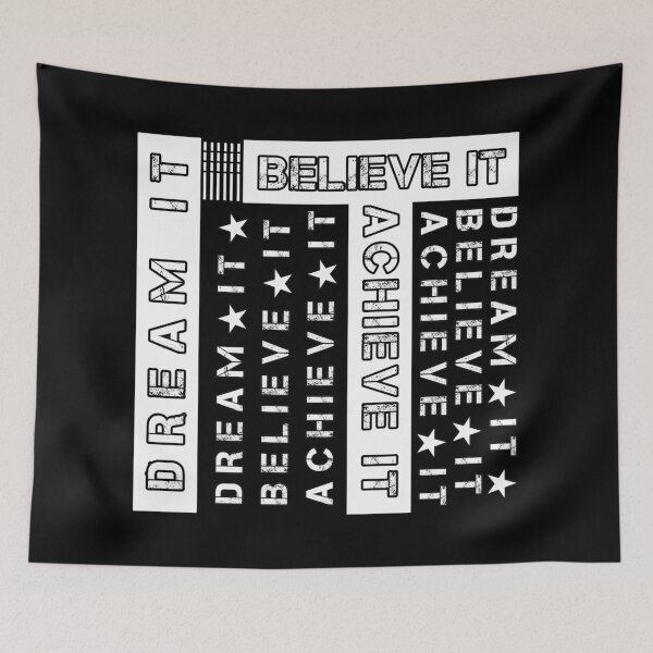 Item preview, Motivational Quote Black and White DREAM IT, BELIEVE IT, ACHIEVE IT! designed and sold by Giulivo Store Graphic.