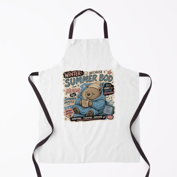 Item preview, Winter Summer Wombat Approved Funny Australian Winter Body Image Humor designed and sold by Yellowriversss.