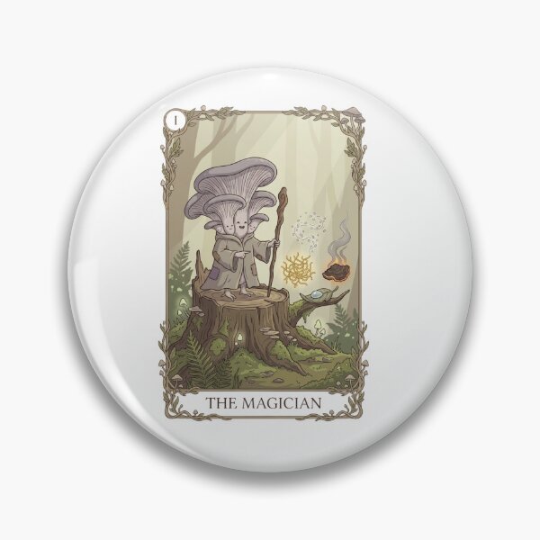 Item preview, Magician Mushroom Tarot Card Mycelium Art designed and sold by SMARTKIT  DESIGNAGENCY.