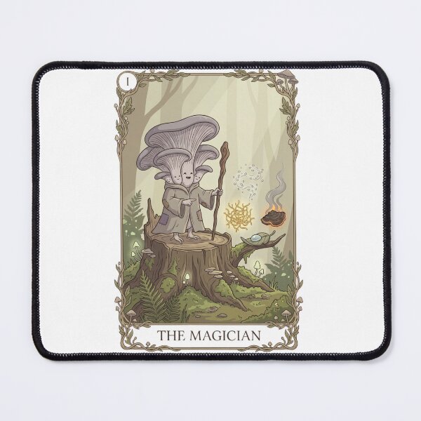 Item preview, Magician Mushroom Tarot Card Mycelium Art designed and sold by SMARTKIT  DESIGNAGENCY.