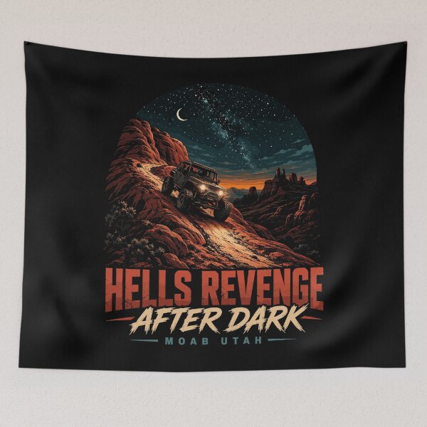 Item preview, Hell's Revenge After Dark Moab Utah Night Wheeling 4x4 designed and sold by JasKei-Designs.