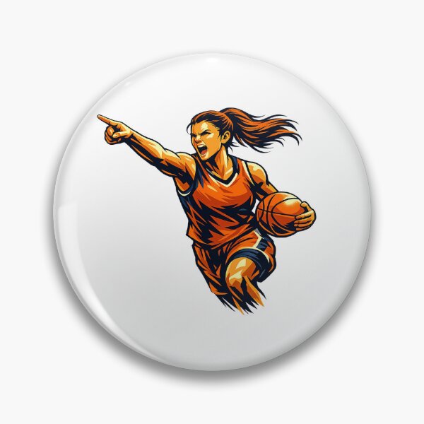 Item preview, Dynamic Female Basketball Player Action Sports Vector Illustration designed and sold by redengineers.