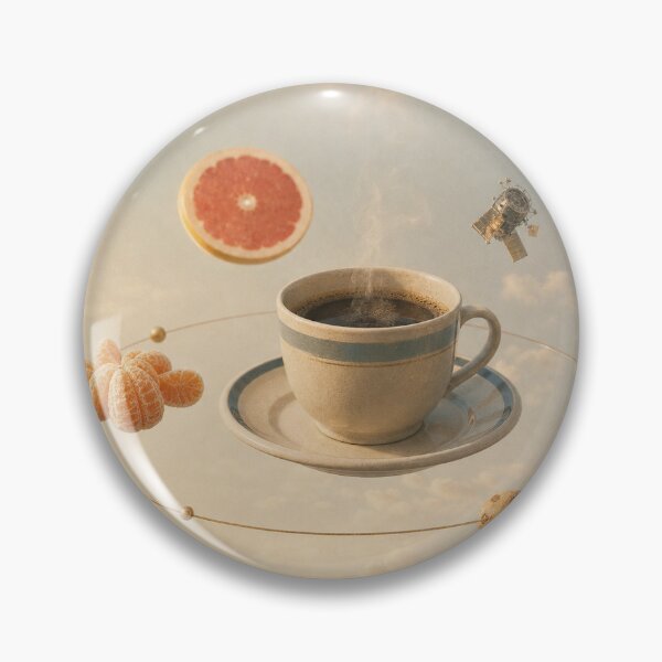 Item preview, Coffee Cup Morning Orbit designed and sold by Quiet Badge Studio.