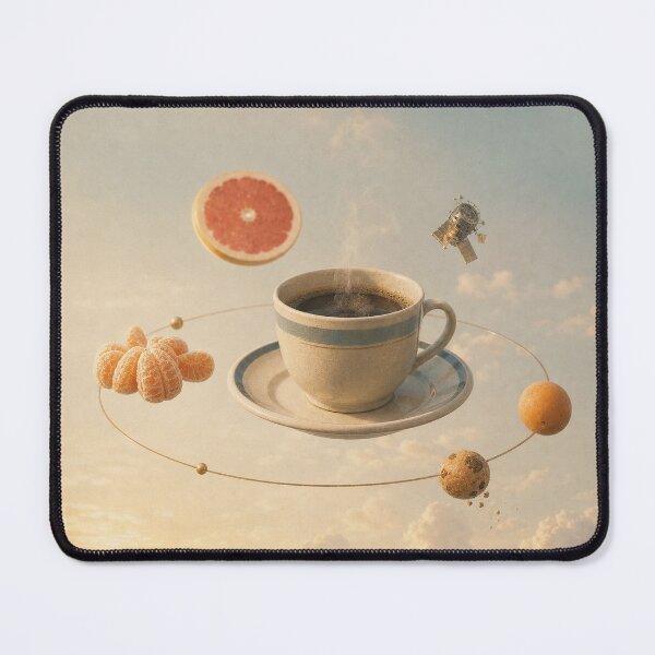 Item preview, Coffee Cup Morning Orbit designed and sold by Quiet Badge Studio.