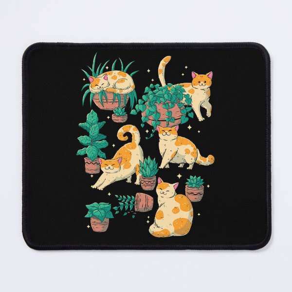 Item preview, Cats Curious about Plants designed and sold by DreamingPainter.