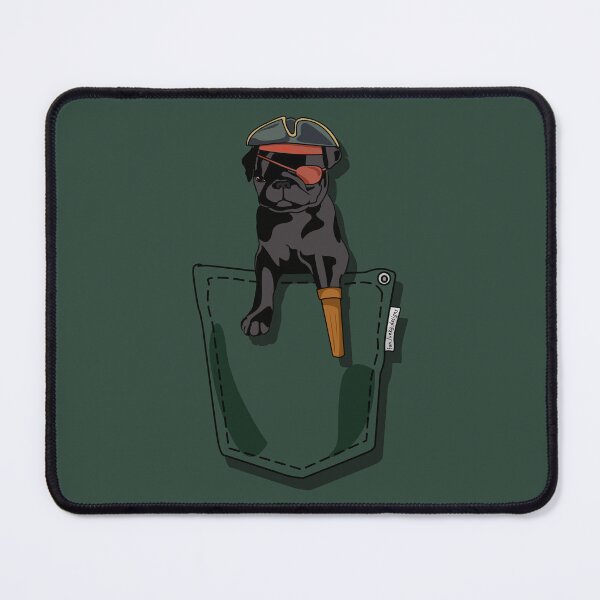 Item preview, Pocket Pirate Pug – Pocket Pets Collection | Cute Pirate Dog designed and sold by Fun Funky Designs.