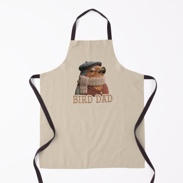 Item preview, Vintage Bird Dad Embroidered Robin Portrait Design designed and sold by MegaNovaArt.