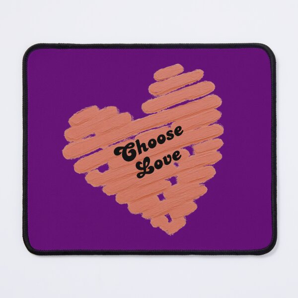 Item preview, Choose Love – Hand Painted Coral Heart Typography | Minimalist Inspirational Design designed and sold by VariusDesigns.