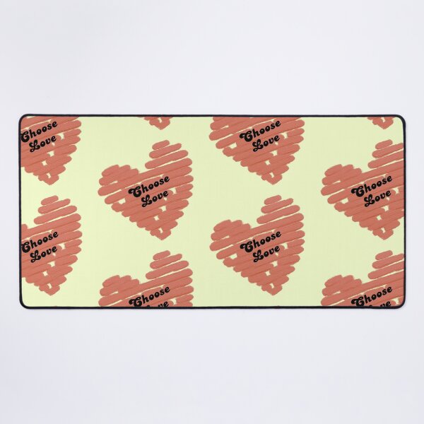 Item preview, Choose Love – Hand Painted Coral Heart Typography | Minimalist Inspirational Design designed and sold by VariusDesigns.