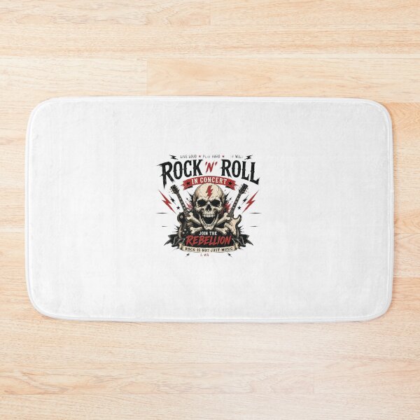Item preview, Rock 'N' Roll Rebellion – Vintage Skull Concert Poster Design designed and sold by Artisan Finds Online.