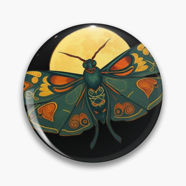 Item preview, Celestial Moth: Moon Amulet designed and sold by lstaford.