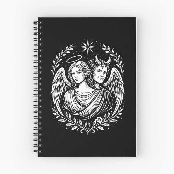 Item preview, Angel and Devil, Light and Shadow, Gothic Symbol designed and sold by Christine Krahl.