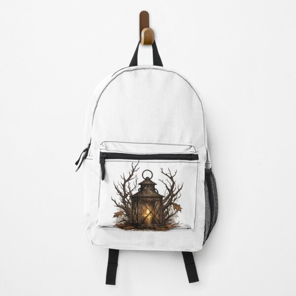 Item preview, Glowing Lantern Bare Branches Dark Gothic Autumn Design designed and sold by irfanshikh.