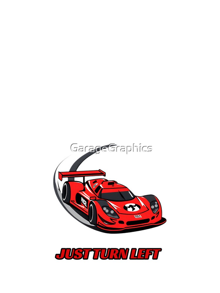 Thumbnail 4 of 4, iPhone Case, Just Turn Left - Sim Racing Humor designed and sold by GarageGraphics.