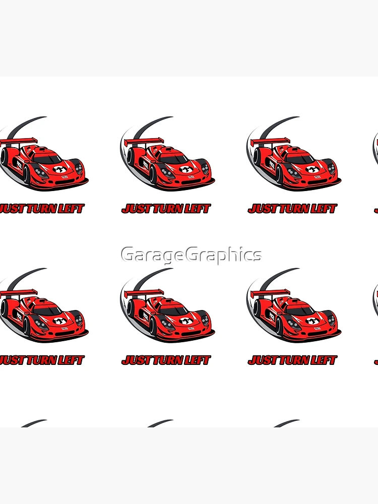Thumbnail 5 of 5, Socks, Just Turn Left - Sim Racing Humor designed and sold by GarageGraphics.