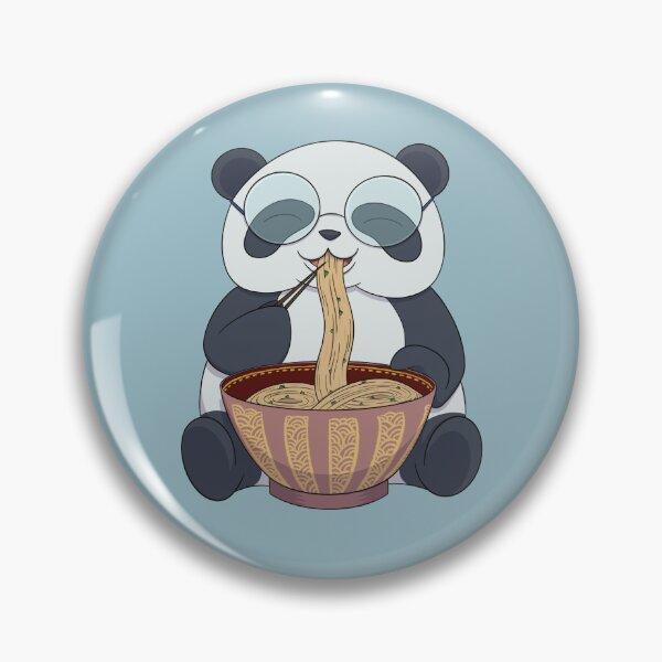 Item preview, Panda enjoying delicious ramen designed and sold by Iona Thompson.