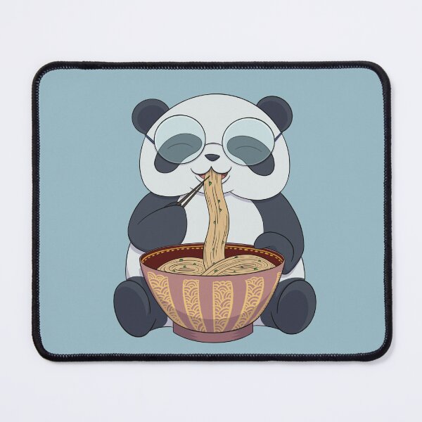 Item preview, Panda enjoying delicious ramen designed and sold by Iona Thompson.