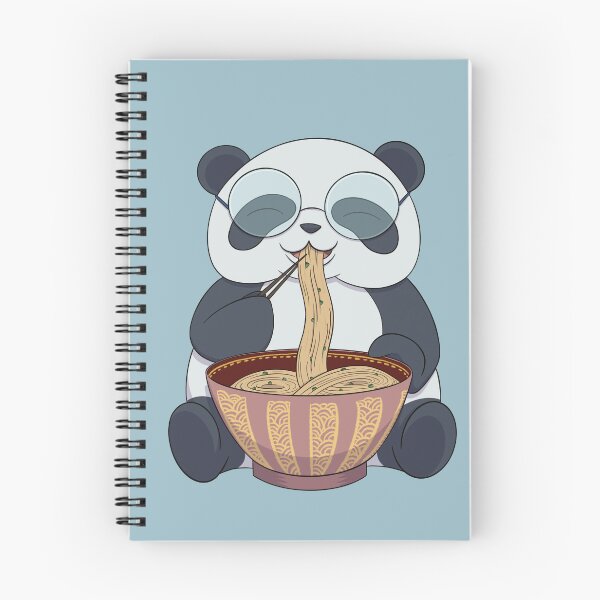Item preview, Panda enjoying delicious ramen designed and sold by Iona Thompson.