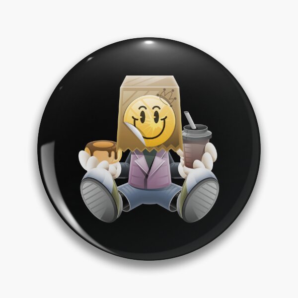 Item preview, Cartoon Bag Head Character With Coffee Donut designed and sold by Lexkon Liu's art.