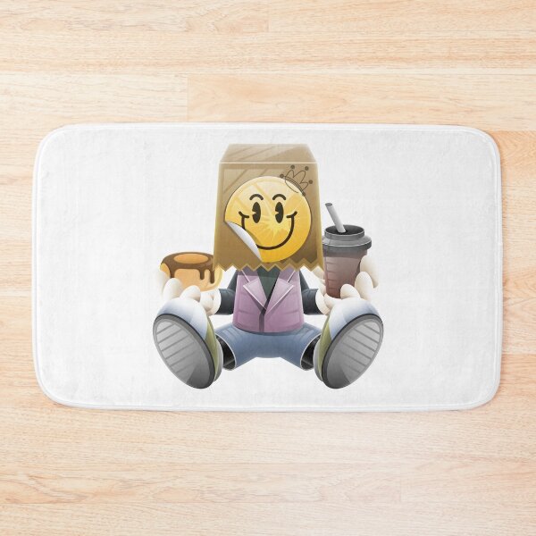 Item preview, Cartoon Bag Head Character With Coffee Donut designed and sold by Lexkon Liu's art.