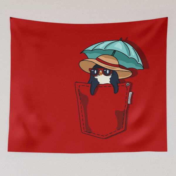 Item preview, Pocket Holiday Penguin – Summer Vacation Penguin | Pocket Pets Collection designed and sold by Fun Funky Designs.